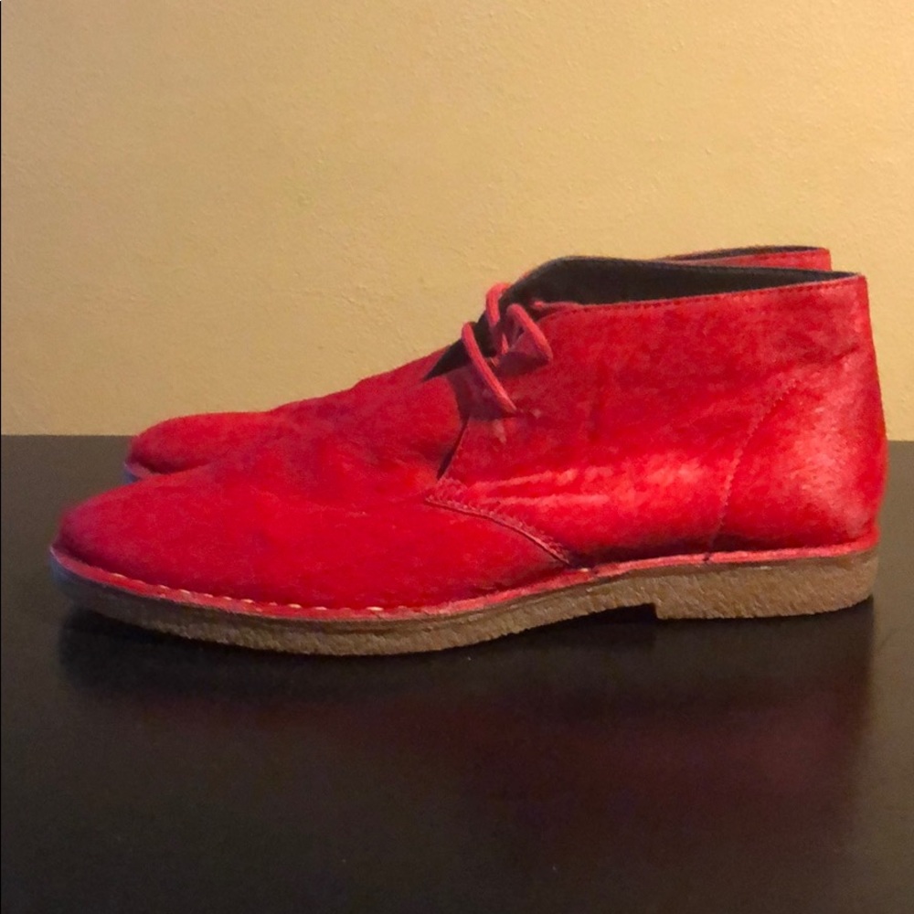 Boss Orange Calf Hair Lace Up Shoes